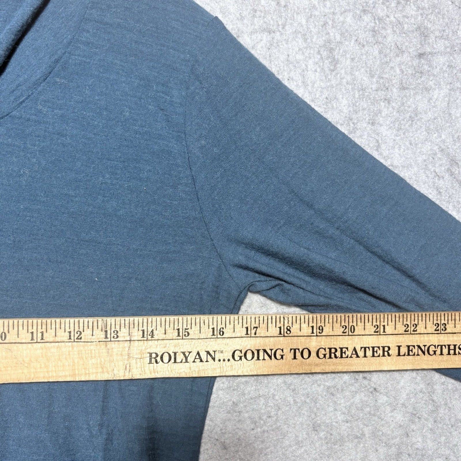 Appalachian Gear Co Alpaca Tencel Hoodie Women's Xs Blue Usa Lightweight — image 6 of 8